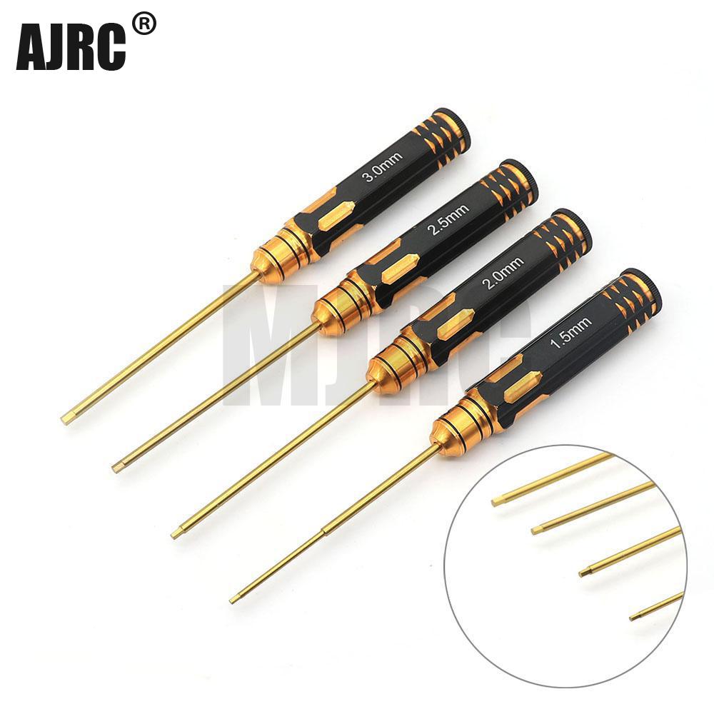 Ajrc 4pcs/set Titanium Plating - đánh giá và giá Rc Hobby Electric Screwdriver