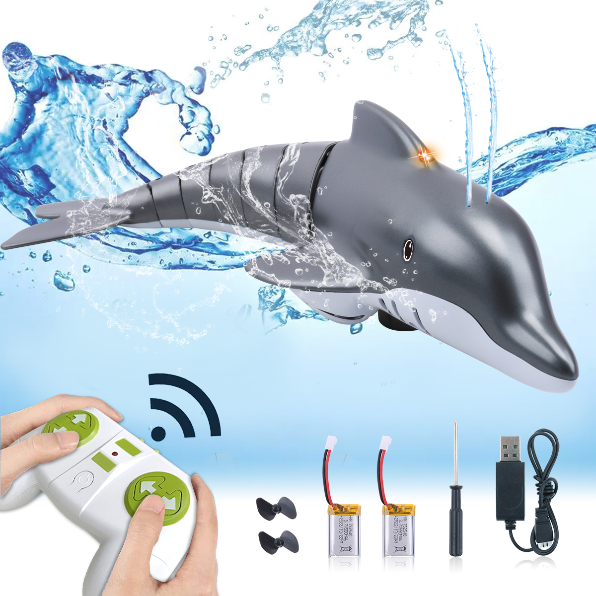 Shark  Rc Dolphin whale Spray  - đánh giá và giá Rc Submarine Water
