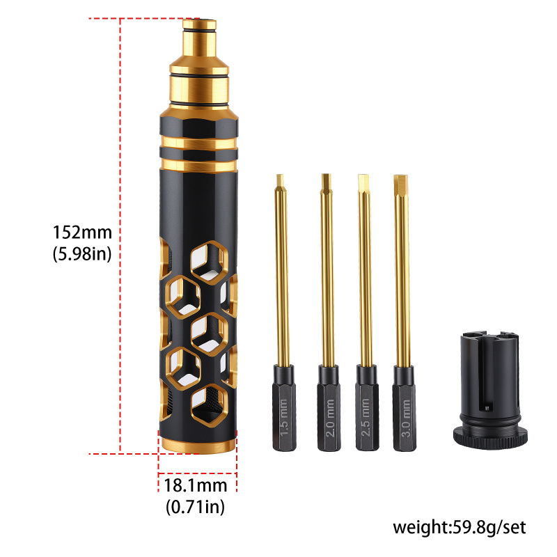 New 4-in-1 1.5/2.0/2.5/3.0mm T - đánh giá và giá Rc Hobby Electric Screwdriver