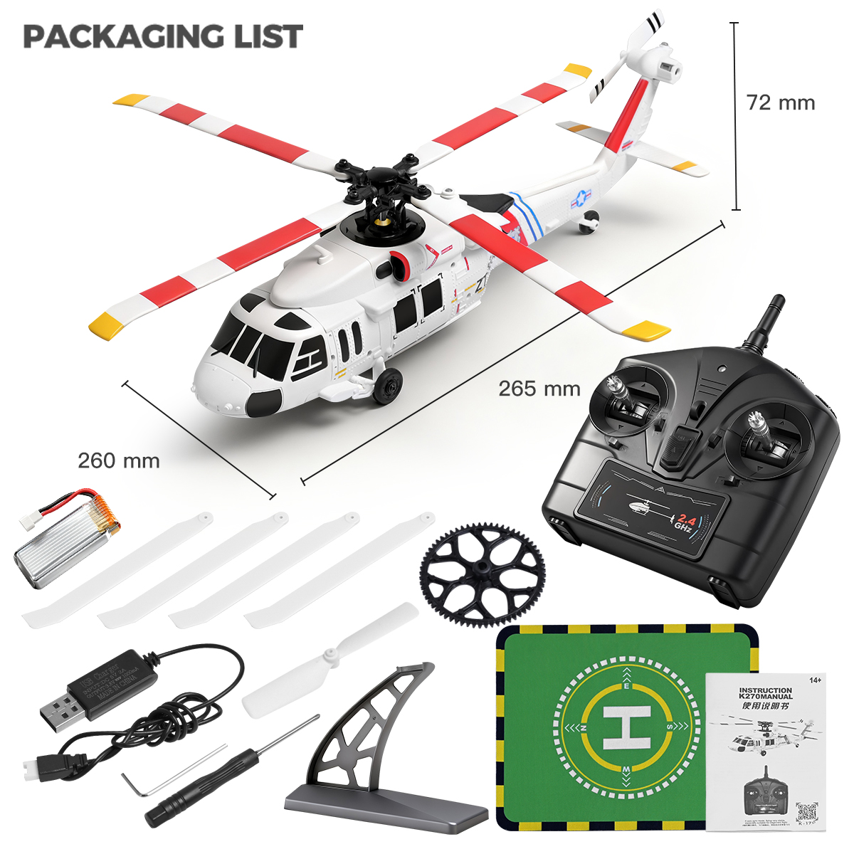 WLtoys K170 K270 UH-60L Brushl - đánh giá và giá Rc Hobby Experts