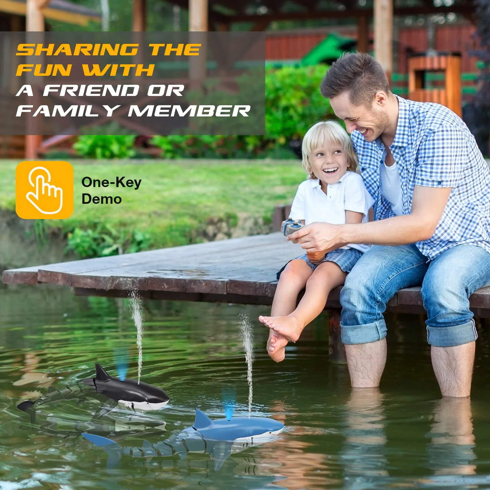 Smart Rc Shark whale Spray Wat - đánh giá và giá Rc Submarine Water