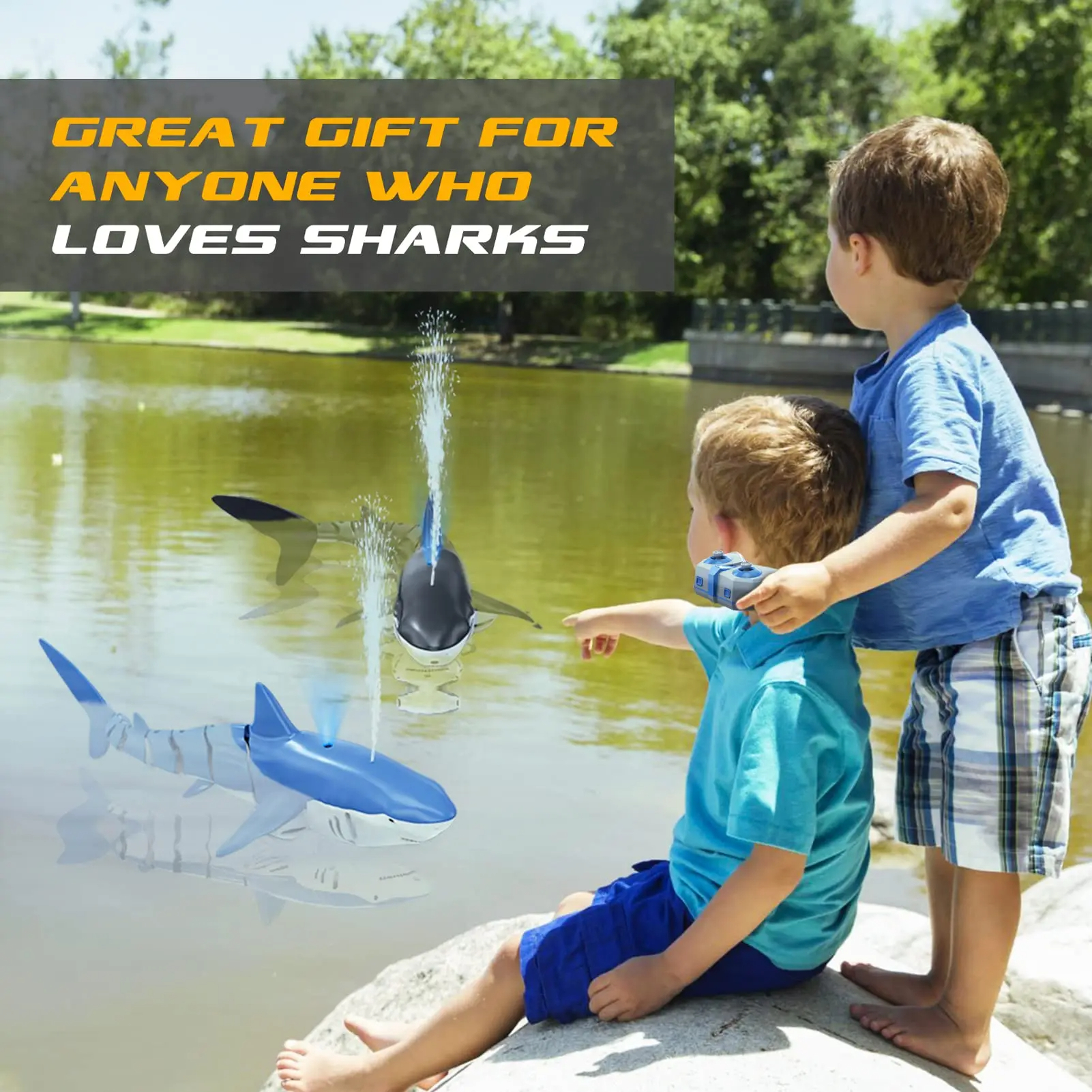Smart Rc Shark whale Spray Wat - đánh giá và giá Rc Submarine Water