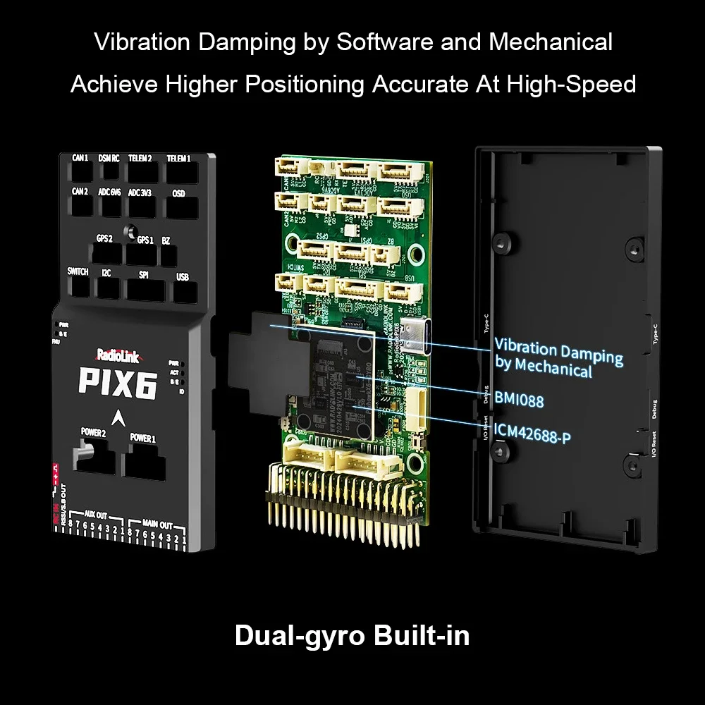 Radiolink PIX6 Open Source Ard - đánh giá và giá Gyroscope Rc Module