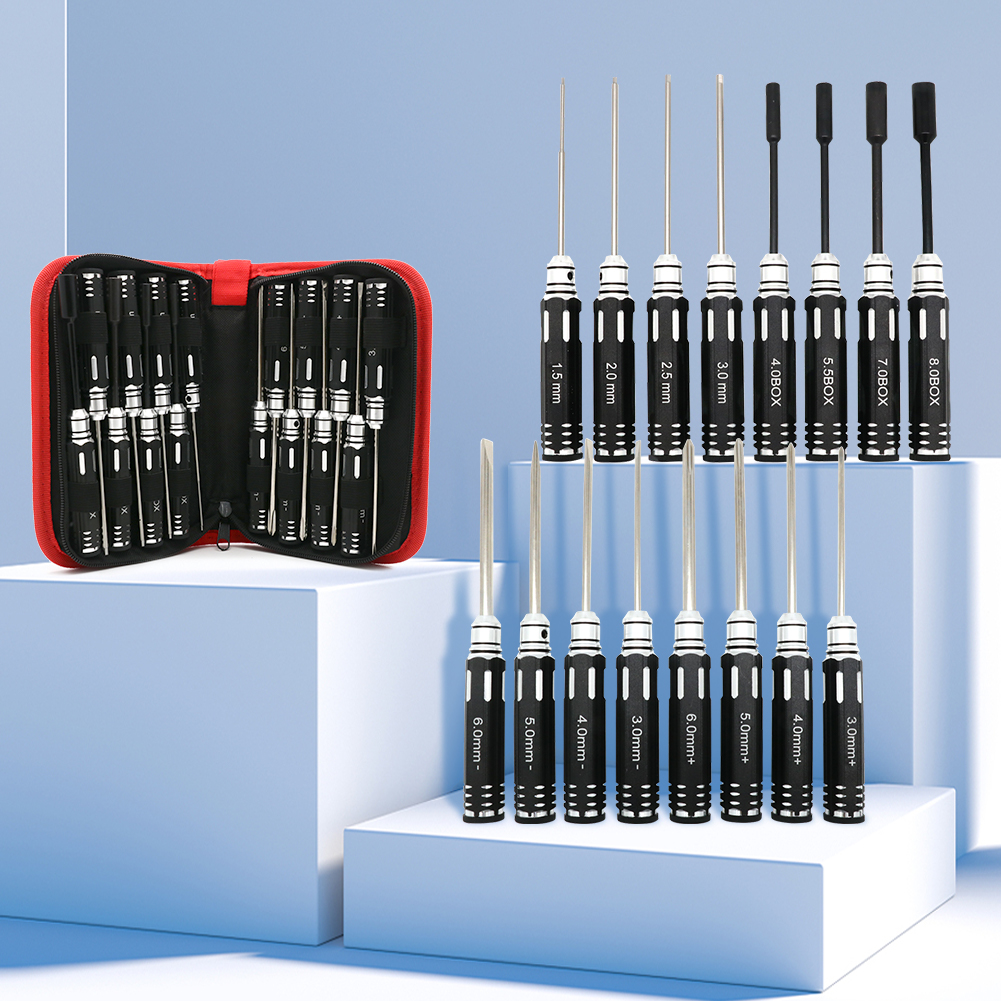 RC Hex Driver Set - 16pcs Hex  - đánh giá và giá Rc Hobby Electric Screwdriver