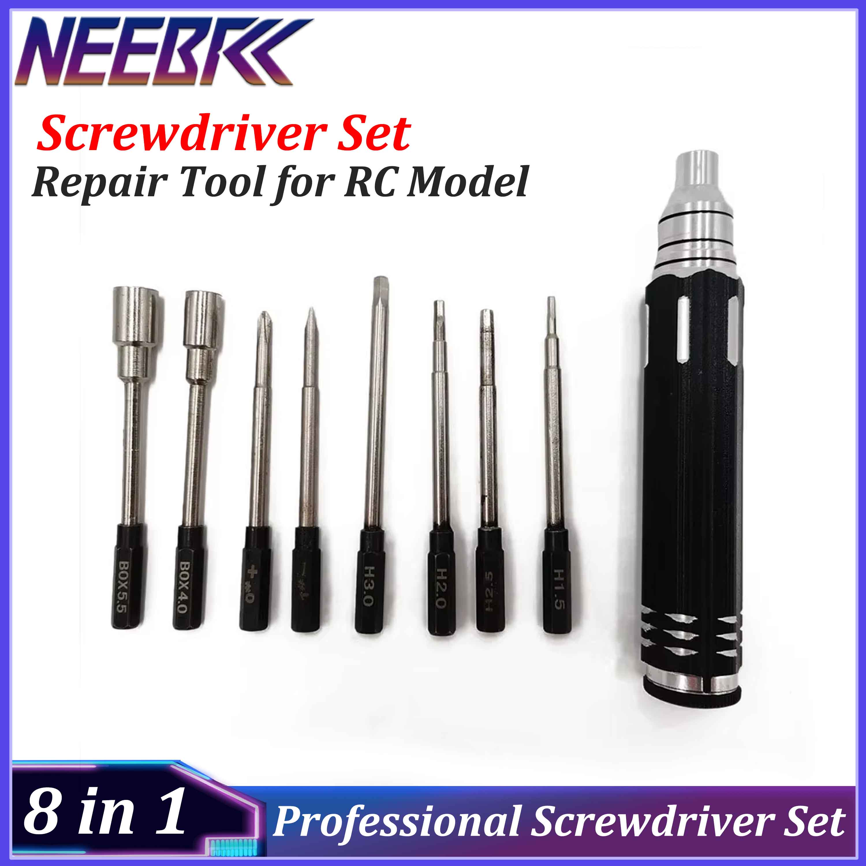 8 in 1 Professional Screwdrive - đánh giá và giá Rc Hobby Electric Screwdriver