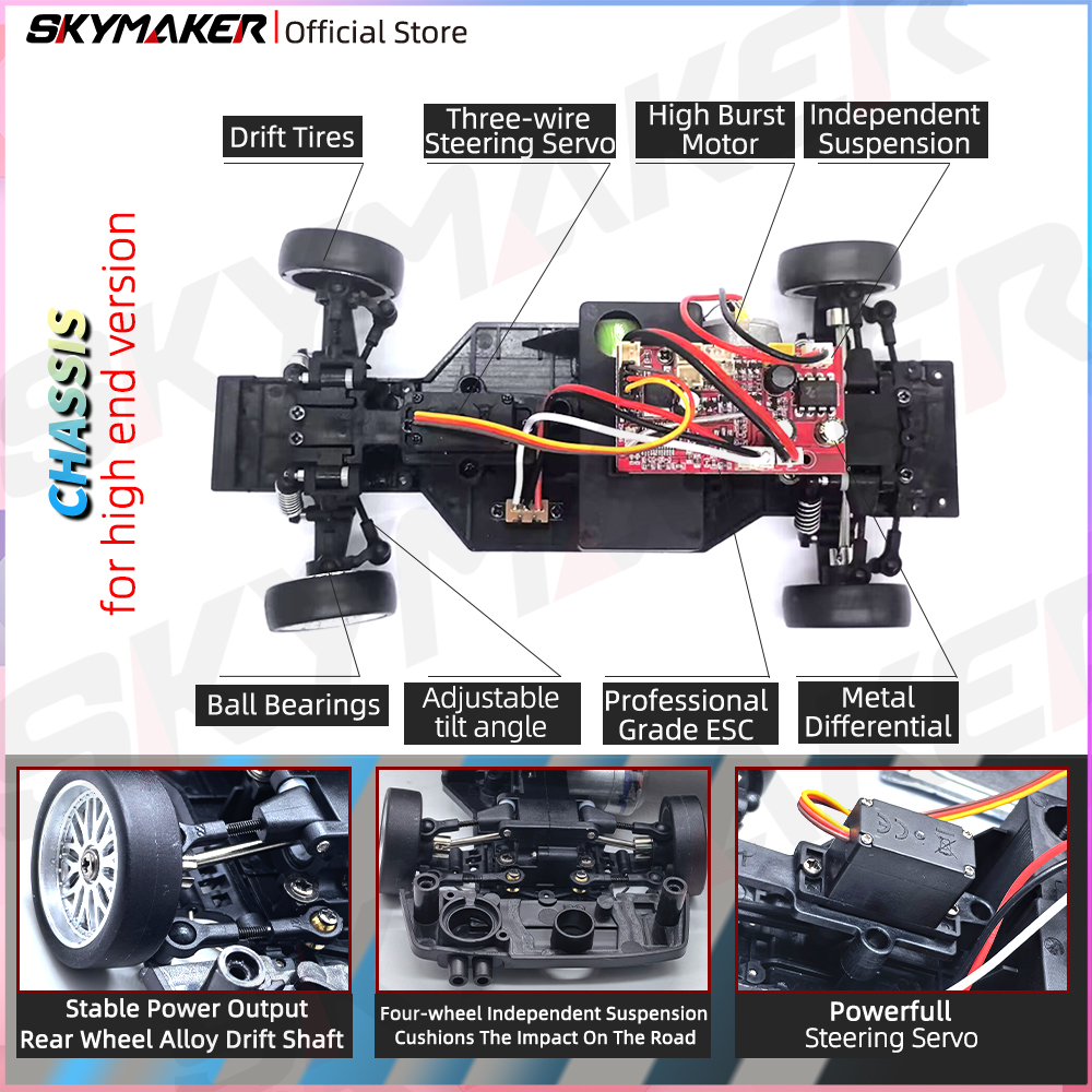 Skymaker LDRC 1/18 RC Drift Ca - đánh giá và giá Gyroscope Rc Module